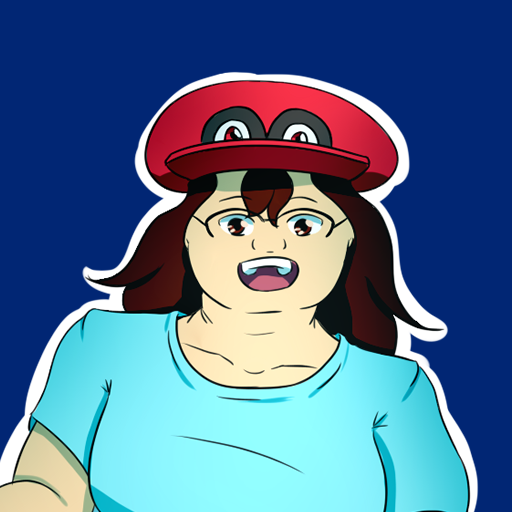 Art of me drawn by a dear friend, wearing a Mario hat like some kind of nerd.
